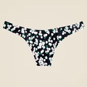NWT J. Crew Eco 1989 High Leg Bikini Bottom in Little Blooms